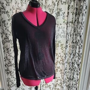 Black Sheer Women's Top